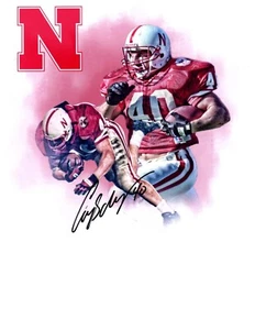 Cory Schlesinger signed Autogramm 8x10 Football Foto Edit Nebraska Cornhuskers # - Bild 1 von 1