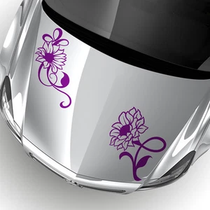 Aufkleber Blumen Ranke Sonneblume Floral Auto Dekor Autoaufkleber #1244 - Bild 1 von 5