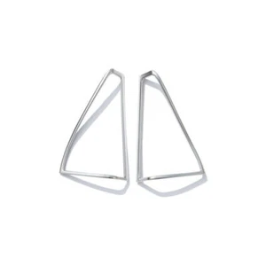 For Mercedes-Benz GLK 2009-2015 ABS Silver A Pillar Horn Frame Cover Trim 2pcs - Picture 1 of 11