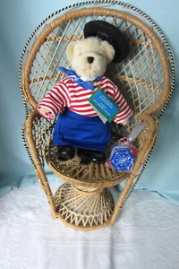 1996 NAB Muffy Bear Paris Bistrot La Lapin Rotund 8 ins tall red white blue NWT - Picture 1 of 2