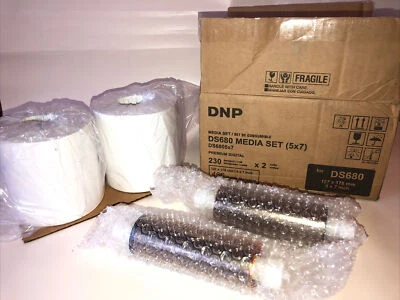 DNP DS690 MEDIA SET(5x7) PREMIUM DIGITAL 230 IMAGES ROLL  X 2 = 460 Images New! - Image 1 of 4