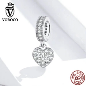 Brazalete Voroco Shine 100 % plata esterlina pav¡§| circonita cúbica brillante amor calce mujer - Imagen 1 de 11