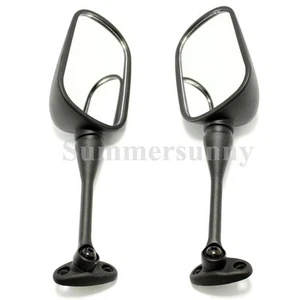 Espejos retrovisores laterales negros para moto Honda 2003-2010 CBR600RR 2004-2008 CBR1000RR - Imagen 1 de 10