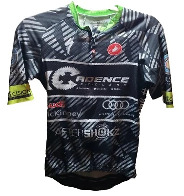 Camiseta deportiva de ciclismo Castelli para mujer gris mediana ligera con cremallera completa Cadence Giro  Foto 1 de 4