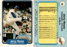 Jerry Reuss 1982 Fleer Baseball Card 18  Los Angeles Dodgers
