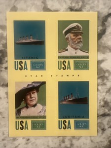 2014 Golden Age Star Stamps Titanic Number 1 Lusitania
