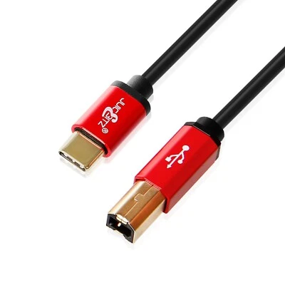 JUICEBITZ Cavo stampante premium schermato USB tipo C a USB 2.0 tipo B maschio oro cavo