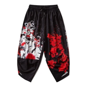 Japanischer Stil Harajuku Hose Sakura Samurai Kostüm lose Damen traditionell - Bild 1 von 37