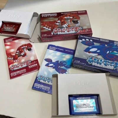 Pokemon Ruby & Sapphire Boxed 2Games set Nintendo GameBoy Advance GBA Japanese - Image 1 of 4