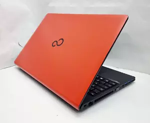 Fujitsu Lifebook 15.6" Laptop - 7th Gen Core i5 8Gb RAM 256GB SSD Webcam RED - Picture 1 of 9