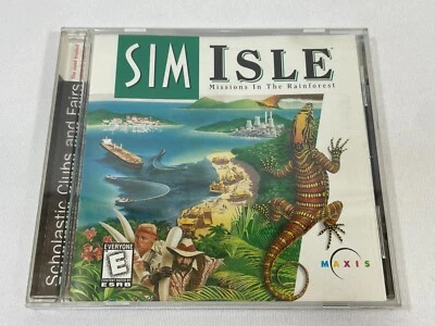 Vintage 1998 Sim Isle: Missions in the Raiforest PC/Mac/DOS Game CD-ROM EA - Image 1 of 4