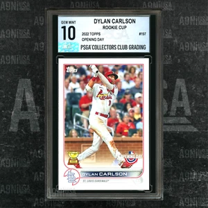 2022 Topps Opening Day #197 Dylan Carlson Rookie Cup Cardinals PSGA 10 GEM MINT - Picture 1 of 3