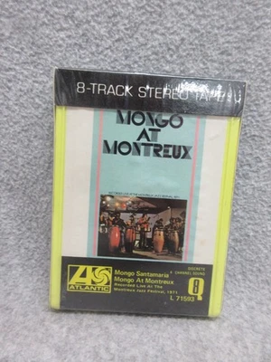 MONGO At MONTREUX  MiNT Sealed   8-Track Tape ATLANTIC L71593   Mongo Santamaria - Image 1 of 2
