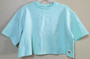 Lee® Women's Cropped Top Tee Mint Green Size XL NEW WITHOUT TAGS - Picture 1 of 6
