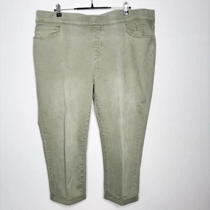 Soft Surroundings Sage Pull On Rolled Ankle Pant Womens Size 2X Pockets - Picture 1 of 9