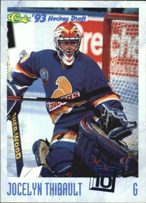 1993 Classic #10 Jocelyn Thibault Rookie RC Card - Image 1 of 2