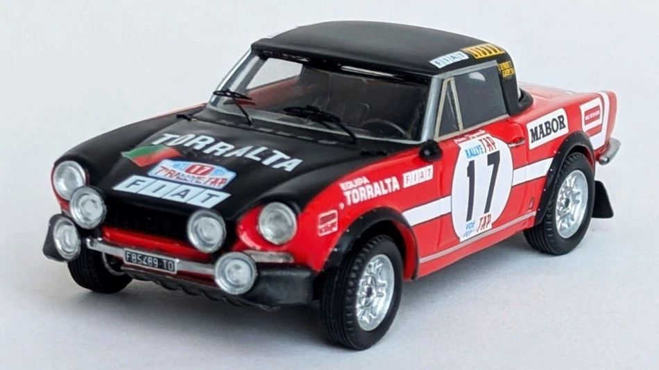 Modellino auto scala 1:43 Trofeu FIAT 124 SPORT SPIDER 1600 TAP RALLY 1973 FI... - Immagine 1 di 1