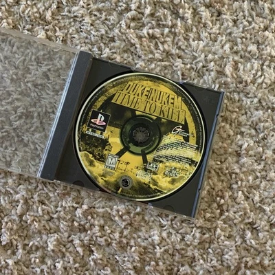 Duke Nukem Time To Kill PS1 - Black Label Disc Only - Tested Works LOOK! - Image 1 of 4