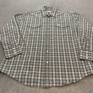Vintage Carhartt Hemd Herren Large S140 kariert Pearl Snap Western Langarm - Bild 1 von 9