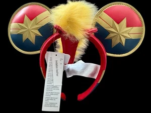 Nueva diadema oreja Capitana Marvel de los parques de Disney para adultos mohawk en bolsa de fábrica - Imagen 1 de 2