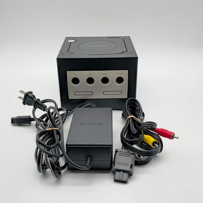 Nintendo GameCube DOL-001 Black Console | Tested Working | No Controller - Image 1 of 4