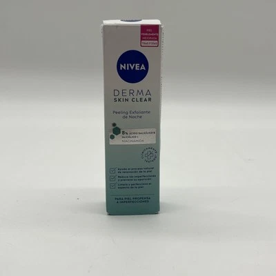 NIVEA DERMA SKIN CLEAR Peeling Gesichtspeeling Nacht 40 m - Bild 1 von 4