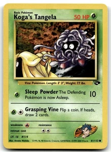 Koga's Tangela 081/132 Gym Challenge Common Pokemon TCG LP - Bild 1 von 2