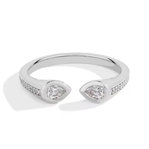 2ct VVS1 D Excellent 18K Weißgold Lab Created Ring Diamond Test Certified - Bild 1 von 3