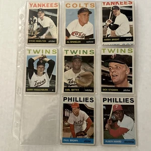 1964 Topps Baseball 8 Karten Lot UNGRADED Good - Bild 1 von 7