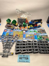 LEGO City: Cargo Train 60052 Parts Huge Lego Train Lot Tracks Etc W/Powered UP