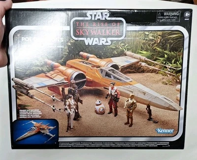 星球大战 复古系列 Poe Dameron's X-Wing 战斗机 全新损坏盒 — 第 1/4 张图片