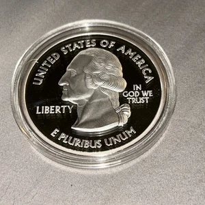 1999-2008 Giant .999 Fine Silver CLAD Commemorative US States Quarter 2 1/2" - Picture 1 of 6