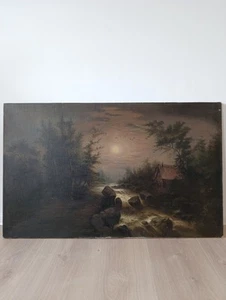 ❗Ludwig Pietsch (1824/1911 )❗ Ölgemälde auf Leinwand , Antik - Bild 1 von 8