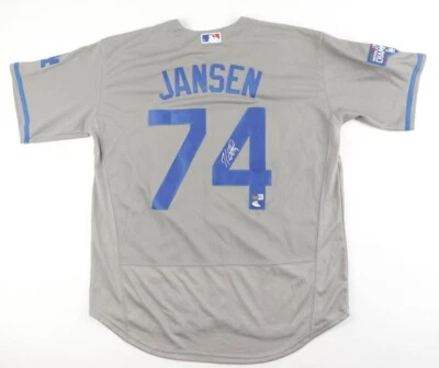 Camiseta firmada por Kenley Jansen de los Dodgers de Los Ángeles (Beckett y PSA) ex L.A. más cercana Foto 1 de 4