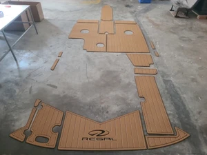 2004  REGAL 2200  Cockpit Swimming platform Pads 1/4" 6mm EVA FaUX Teak floor - Imagen 1 de 9