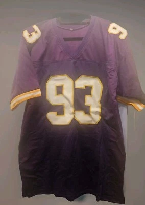 Camiseta deportiva autografiada por John Randle de los Minnesota Vikings XL (púrpura) ¡Inscripción de la corte! JSA Foto 1 de 4