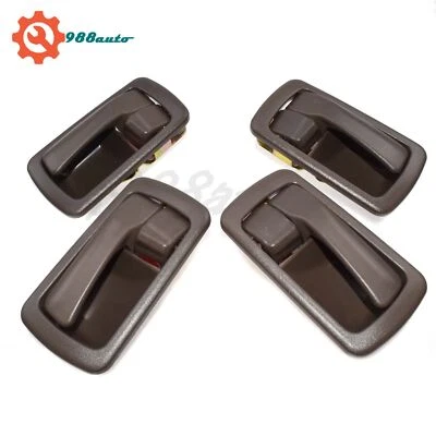 Manija de puerta interior delantera trasera derecha izquierda marrón Toyota Camry 1992-1996 4 piezas Foto 1 de 4