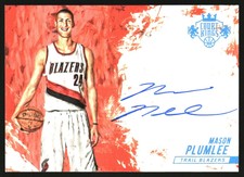 2015-16 Court Kings Autographs Sapphire #40 Mason Plumlee /25