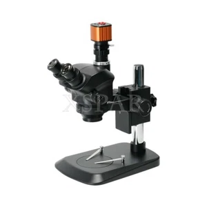 7X-100X Trinocular Stereo Microscope w/ 24MP Microscope Camera For Soldering PCB - Picture 1 of 7