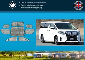 Thermo Rollos für Toyota Alphard 08-Date Wohnmobil Komplettset - Bild 1 von 25