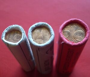 1+2+5 Cent Italie 2002 Unc. Pas en Circulation De Rouleau / Km #210-212 S #