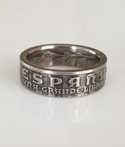 Spain Items | Spain Ring | Spain coin Rings | Spain Jewelry / Handmade - Bild 1 von 7