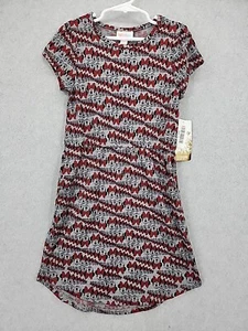 NWT LulaRoe Girls Mae Dress w/Pockets Gray Disney Minnie Mouse 8 - Picture 1 of 7