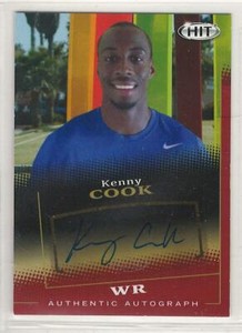 Kenny Cook 2015 Sage Hit football Red Autograph auto Gardner-Webb