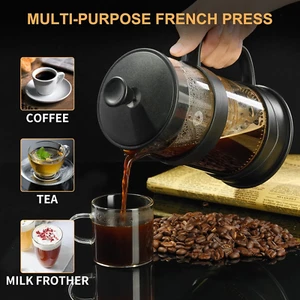 French Press Coffee Maker 34Oz, Coffee Press with 3 Filters Screen, Camping F... - Picture 1 of 1