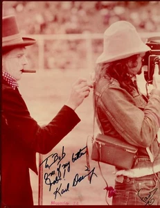 Karl Doering Rodeo Clown Autographed 8x10 B&W 1972 Photo, Missoula VINTAGE! - Picture 1 of 2