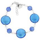 Bracelet GlassOfVenice Murano verre océan - Bleu