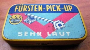 PICK-UP SSS Fursten - Germany Vintage Blechdose leer 5,5 x 3,5 cm. - Bild 1 von 4