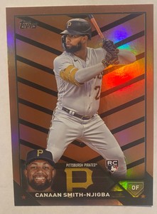 2023 Topps Update - Canaan Smith-Njigba RC - Orange Black Parallel US187 Pirates