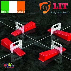 LIT Tile Leveling Spacer System Clips Wedges Tiling Flooring Kit Wall Floor Tool - Picture 1 of 20